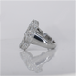 Silver VVS Lab Diamond Cross Ring - 30356