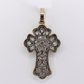 10k Gold Lab Diamond Cross Pendant - 60641