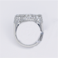 Silver VVS Lab Diamond Cross Ring - 30356