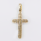 10k Gold Lab Diamond Crucifix Pendant - 60635