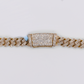 10k Solid Gold 7mm Diamond Cuban Chain - 10120