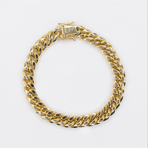 14k Hollow Gold Cuban Bracelet - 20211