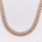 10k Solid Gold 12mm Lab VVS Diamond Cuban Chain - 20201