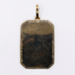 10k Gold Diamond Dog Tag Picture Pendant - 60670