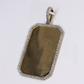 10k Gold Diamond Dog Tag Picture Pendant - 60670