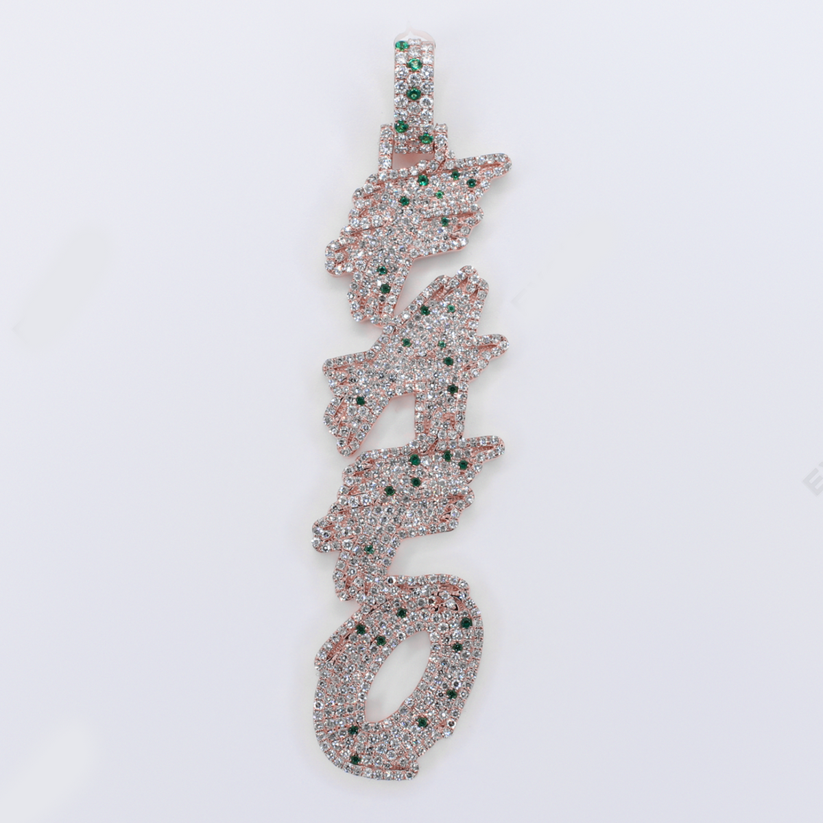 10k Gold Lab Diamond Custom FAFO Pendant - 60649