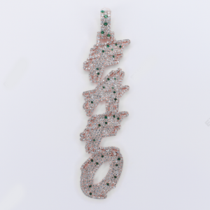 10k Gold Lab Diamond Custom FAFO Pendant - 60649