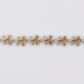 14k Solid Gold Lab Diamond Leaf Bracelet - 20210