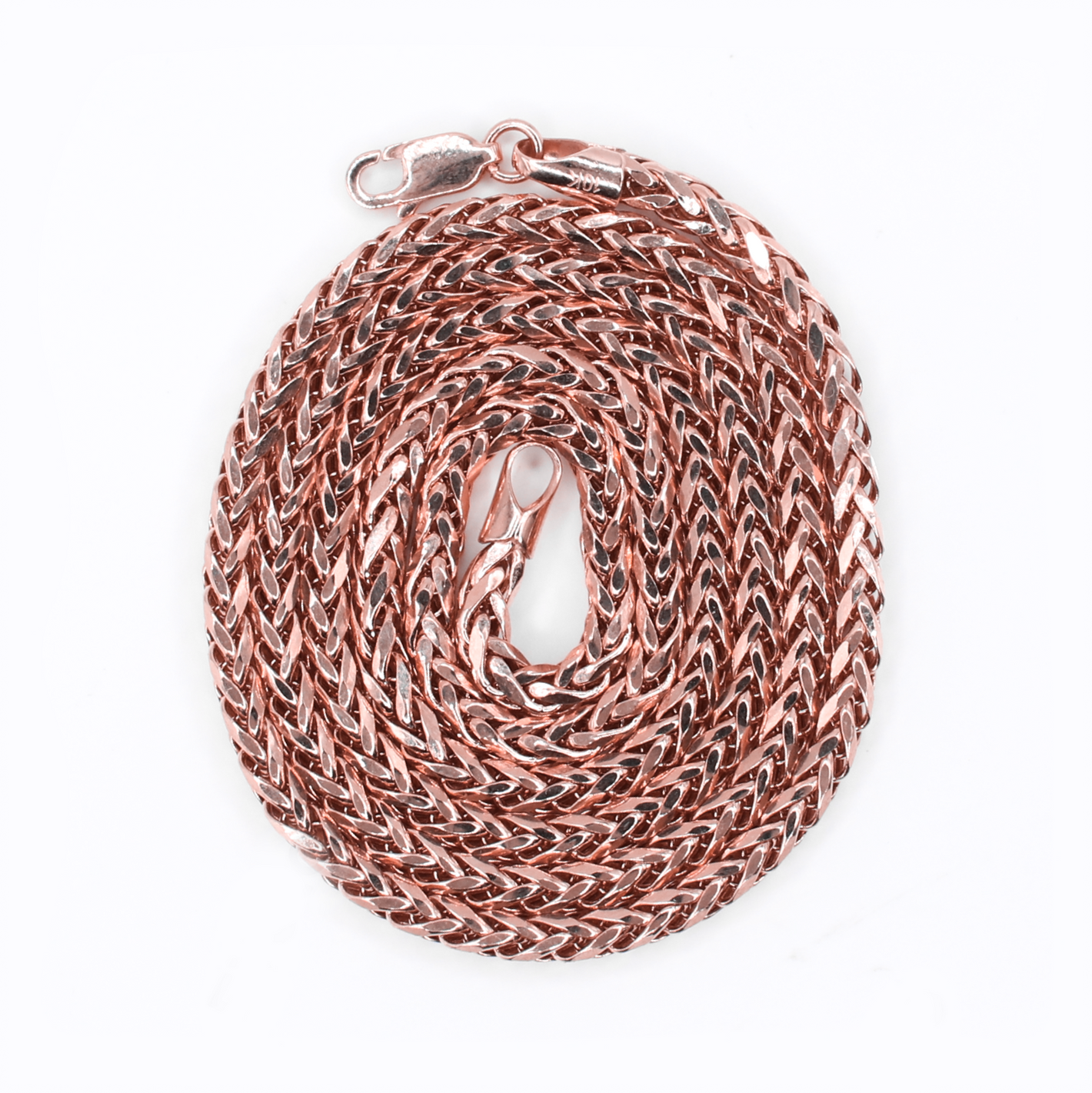 14k Solid Gold 3mm Rounded Franco Chain - 10124