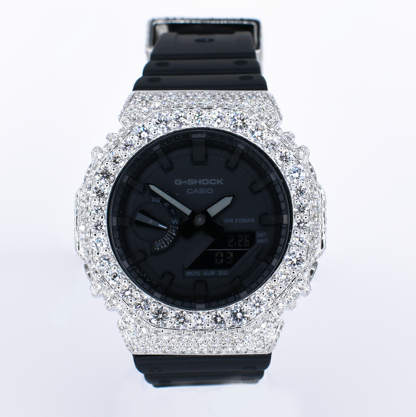 Lab Diamond G-Shock DW-6900 - Black Band  - 40090