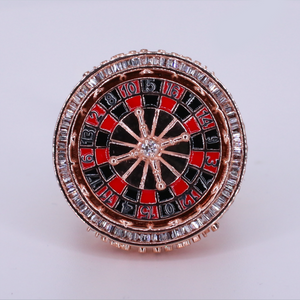 10k Solid Gold Diamond Custom Roulette Ring - 30394