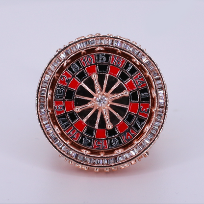 10k Solid Gold Diamond Custom Roulette Ring - 30394