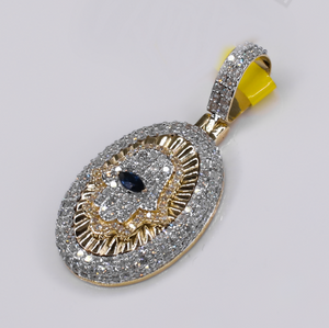 10k Solid Gold Diamond Hamsa Pendant - 60567
