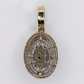 10k Solid Gold Diamond Hamsa Pendant - 60567