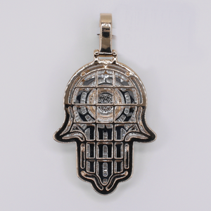 10k Gold Diamond Hamsa Pendant - 60664