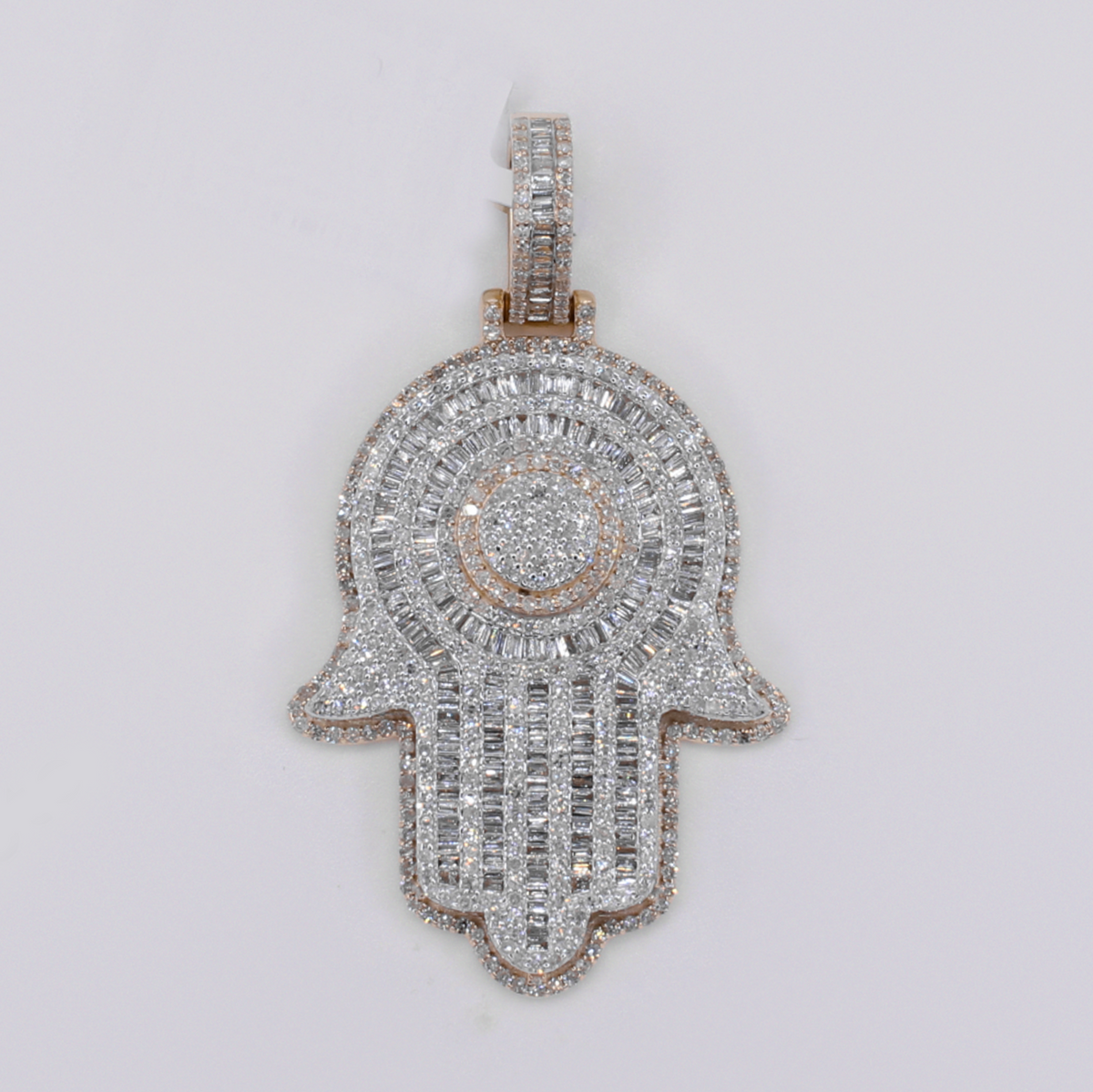 10k Gold Diamond Hamsa Pendant - 60664