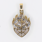 10k Gold Lab Diamond Burning Heart Pendant - 60616