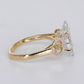 14k Solid Gold Lab Diamond Horse Ring - 30387