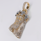 10k Gold Lab Diamond Jesus Pendant - 60650