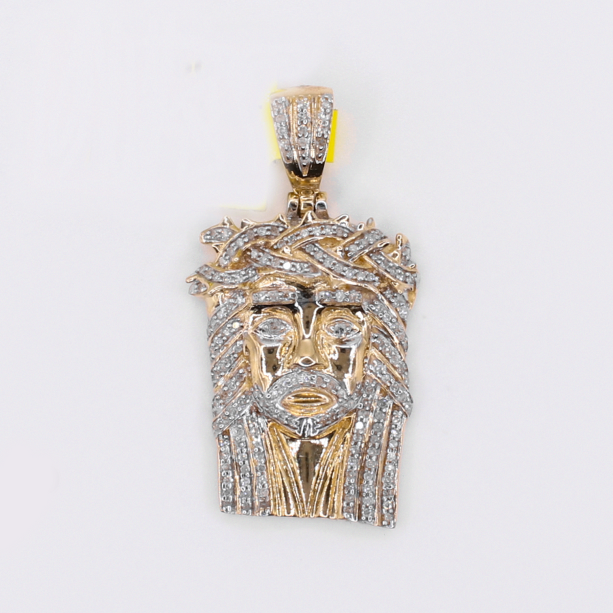 10k Gold Diamond Jesus Pendant - 60644