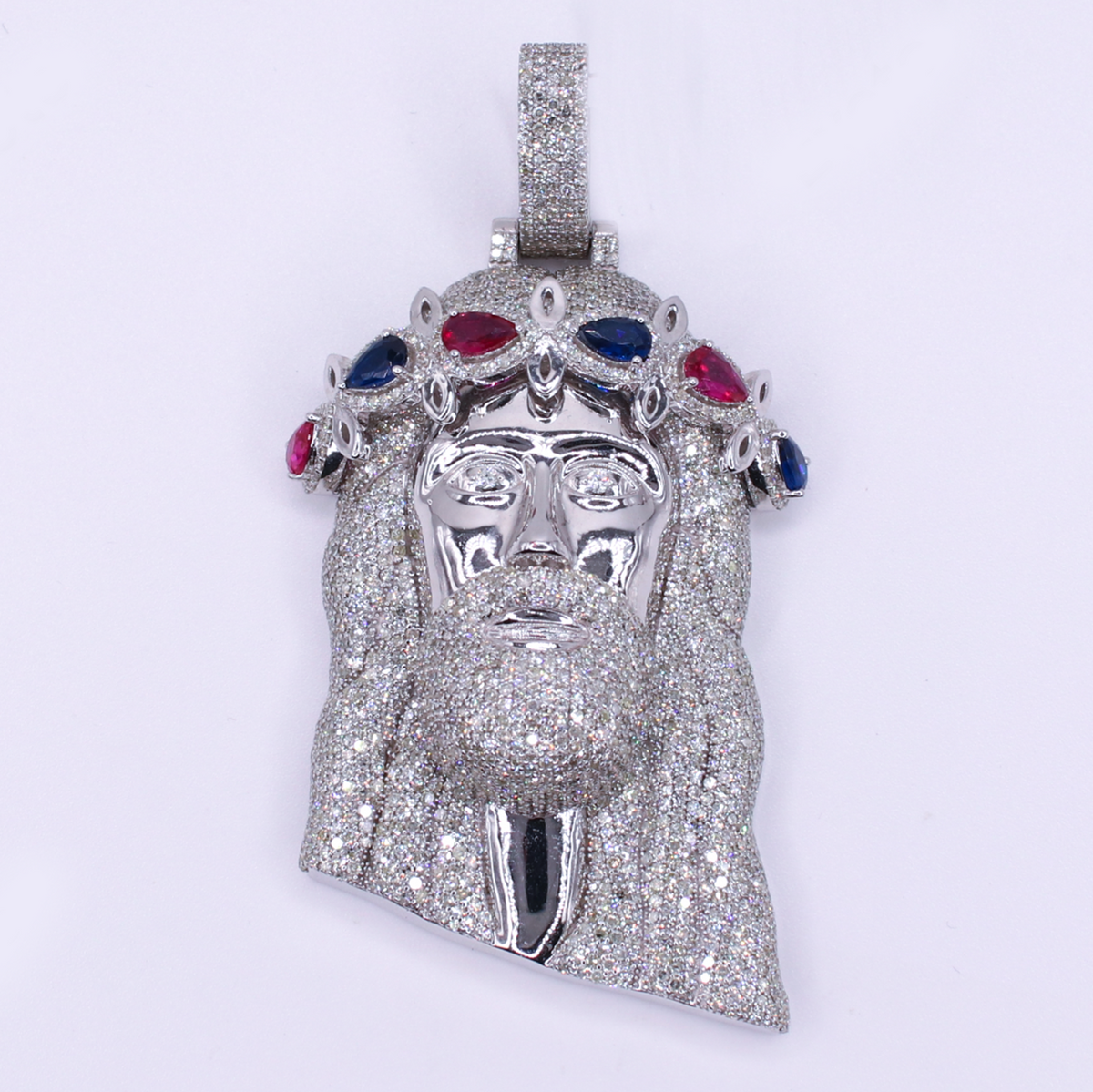10k Gold Diamond Jesus Pendant - 60658