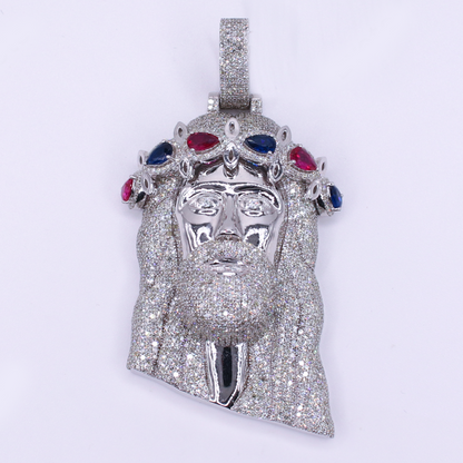 10k Gold Diamond Jesus Pendant - 60658