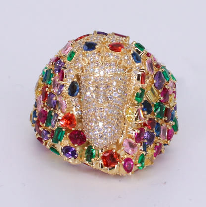 10k Solid Gold Jesus Lab Diamond Ring - 30399