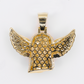 10k Yellow Gold VVS Lab Diamond Winged Redeemer Pendant - 60586