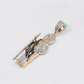 14k Gold Diamond Saint Jude Pendant - 60574