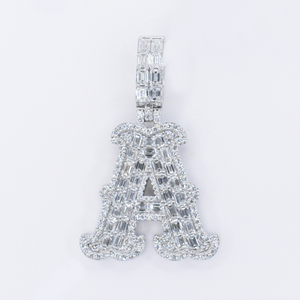 10k Gold Lab Diamond Initial Pendants - 60640