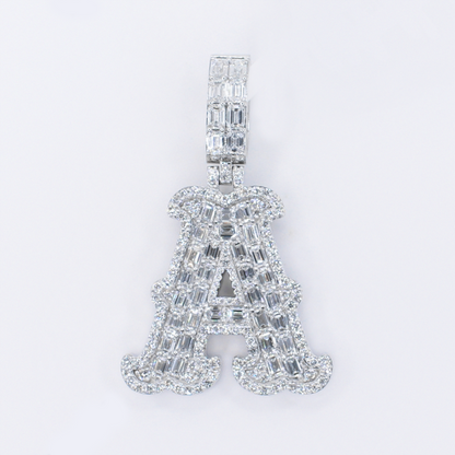 10k Gold Lab Diamond Initial Pendants - 60640