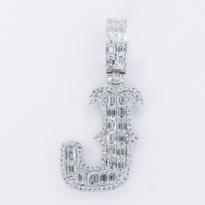 10k Gold Lab Diamond Initial Pendants - 60640