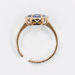 18k Solid Gold Diamond & Ruby Ring - 30371
