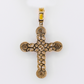10k Gold Diamond Cross Pendant - 60636