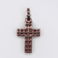 10k Gold Baguette Diamond Cross Pendant - 60657