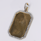 10k Gold Diamond Dog Tag Picture Pendant - 60669