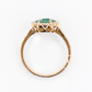 18k Solid Gold Diamond & Ruby Ring - 30370