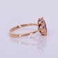 18k Solid Gold Diamond & Ruby Ring - 30372