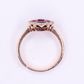18k Solid Gold Diamond & Ruby Ring - 30372