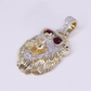 10k Yellow Gold Lion Pendant - 60587