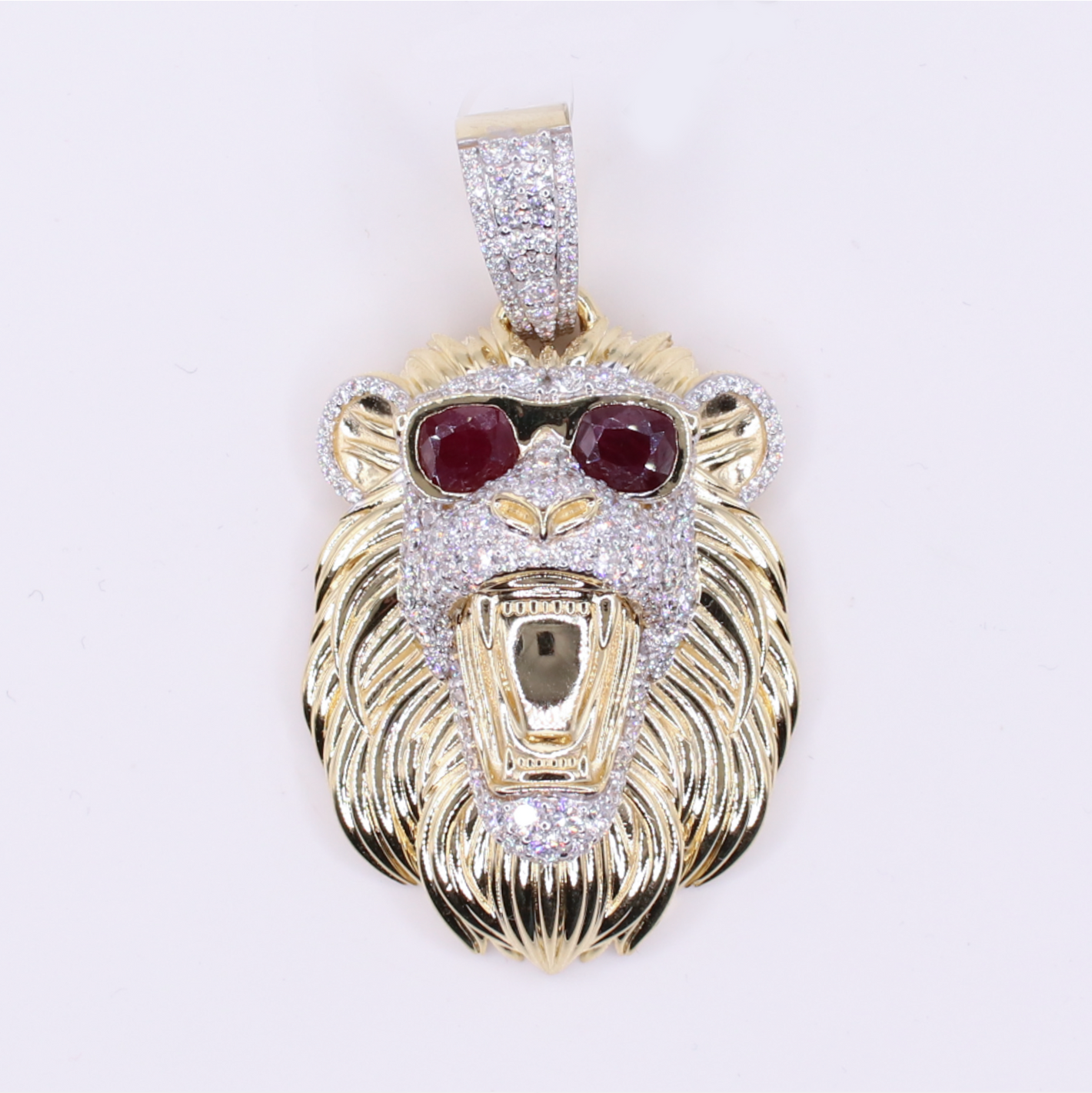10k Yellow Gold Lion Pendant - 60587