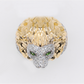 10k Solid Gold Lab Diamond Royal Lion Men's Ring - 30354