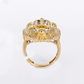 10k Solid Gold Diamond Lion Men's Ring - 30347