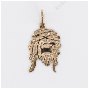 10k Solid Gold Diamond Jesus Pendant - 60603