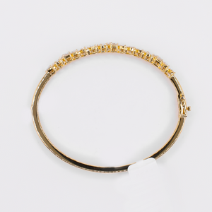 14k Gold Diamond Bangle - 20229