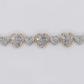 10k Gold Diamond Heart Tennis Bracelet - 20246