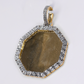 10k Gold Diamond Octagon Picture Pendant - 60668