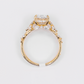 14k Solid Gold Lab Diamond Oval Cut Engagement Ring - 30364