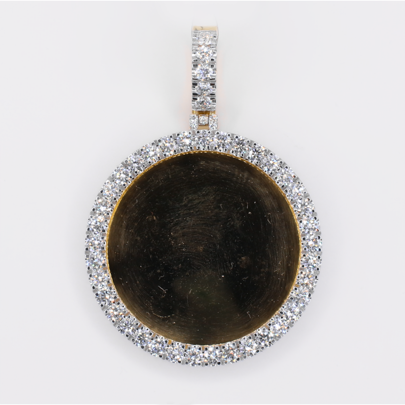 10k Solid Gold Lab Diamond Picture Pendant - 60585