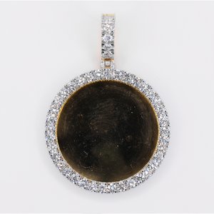 10k Solid Gold Lab Diamond Picture Pendant - 60585